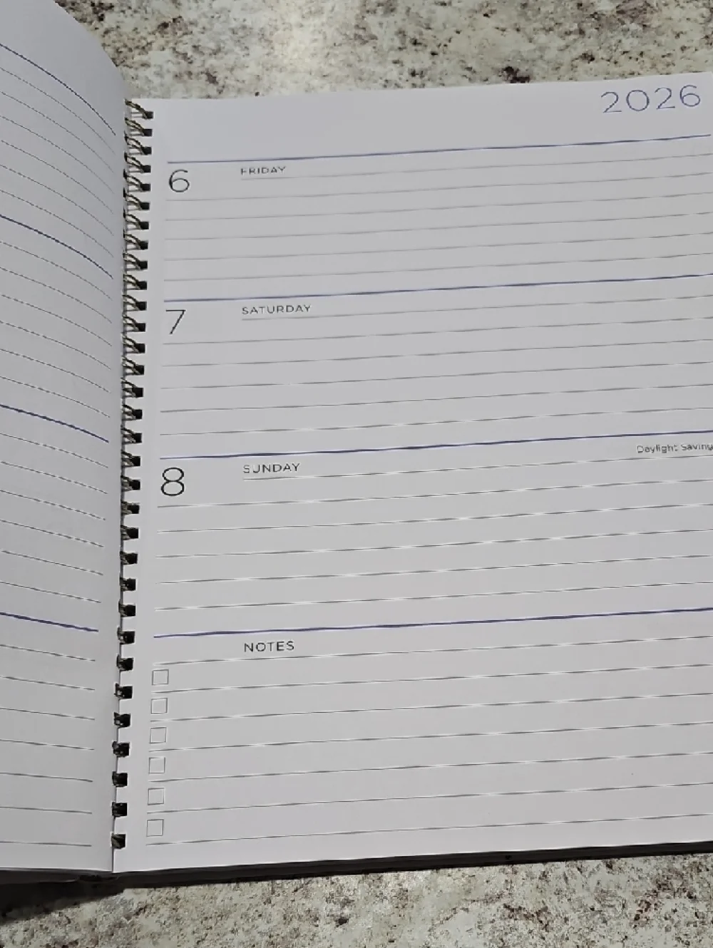 See It Bigger Blue Floral Planner